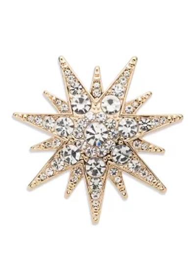 Crystal Starburst Pin