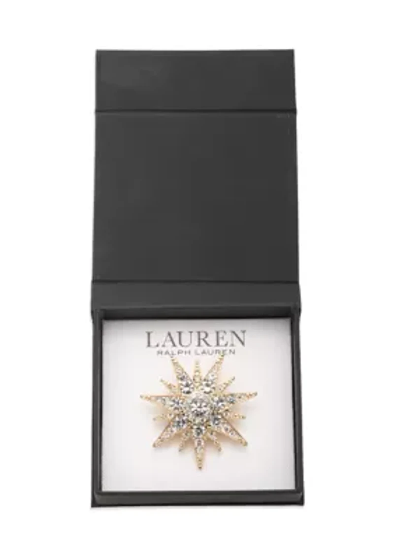 Crystal Starburst Pin