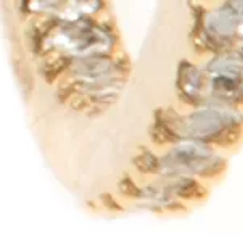 Silver-Tone Hoop Earrings