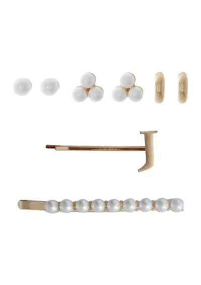 5 Piece Hairpin and Earring Set 