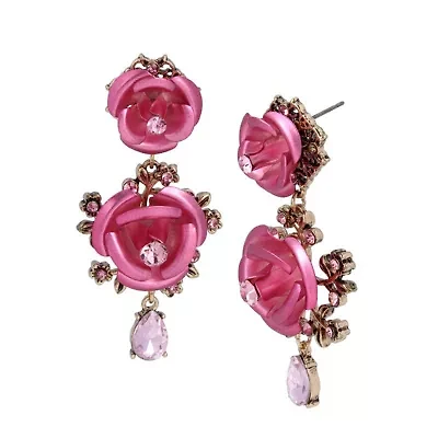 Rose Drop Earrings