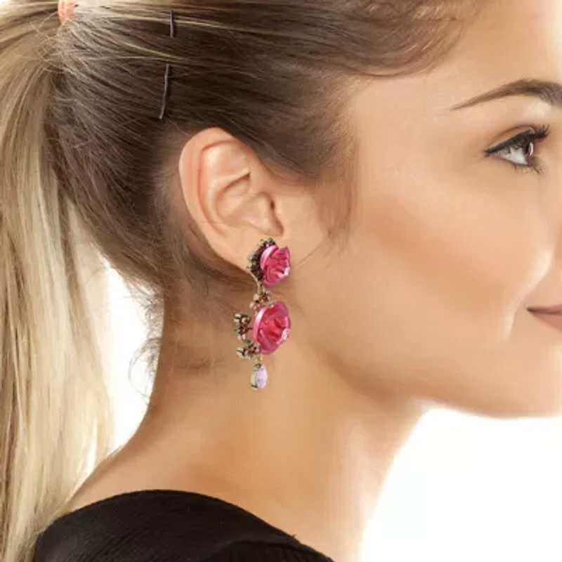 Rose Drop Earrings
