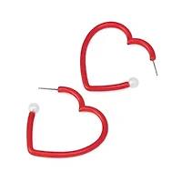 Love Spell Heart Hoop Earrings