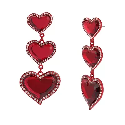 Love Spell Heart Linear Earrings