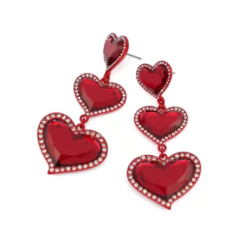Love Spell Heart Linear Earrings