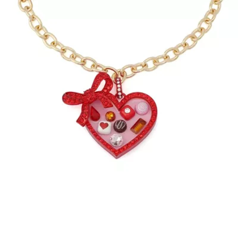 Love Spell Heart Chocolate Box Pendant Necklace