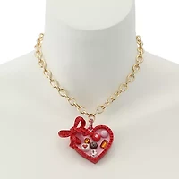 Love Spell Heart Chocolate Box Pendant Necklace