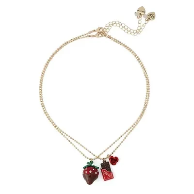Love Spell Chocolate Strawberry Necklace Set