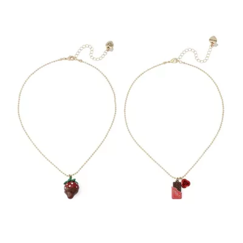 Love Spell Chocolate Strawberry Necklace Set