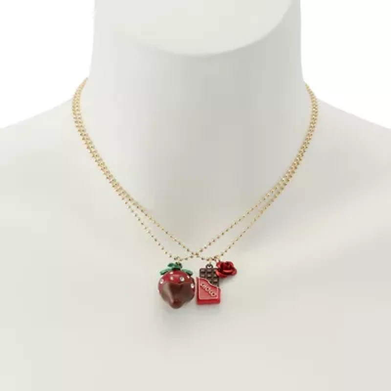 Love Spell Chocolate Strawberry Necklace Set