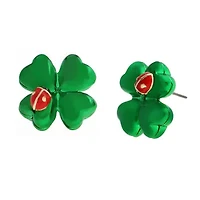 Paddy's Princess Shamrock Stud Earrings