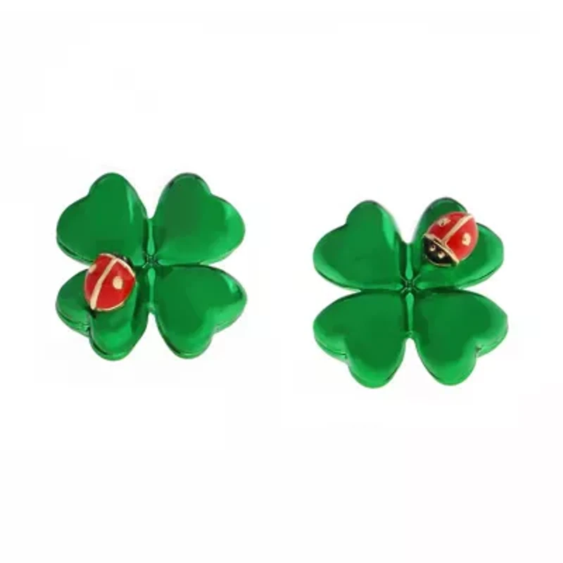 Paddy's Princess Shamrock Stud Earrings