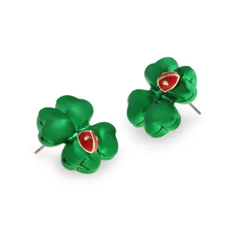 Paddy's Princess Shamrock Stud Earrings