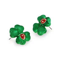 Paddy's Princess Shamrock Stud Earrings