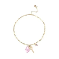 Sweetheart Lock & Key Pendant Necklace