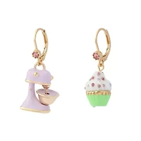 Sweetheart Cupcake Mismatch Drop Earrings