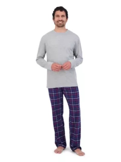 Hanes Men's 2-Piece Flannel Sleep Set