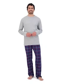 Hanes Men's 2-Piece Flannel Sleep Set