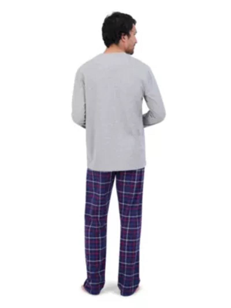 Hanes Men's 2-Piece Flannel Sleep Set