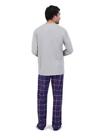 Hanes Men's 2-Piece Flannel Sleep Set