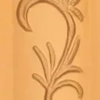 Gold Tone Glass Art Deco Drop Wire Earring