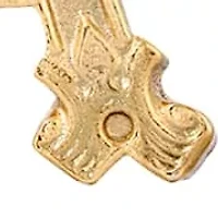 Gold Tone Initial Fx Pearl Pendant 16Adj