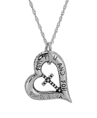 Heartfelt Blessings Cross Necklace 18"
