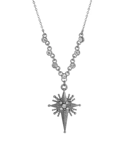 Crystal Star of Bethlehem Necklace 16" Adj.