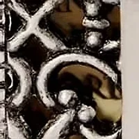 Silver Tone Rectangle Prayer Cross Locket Necklace 28"
