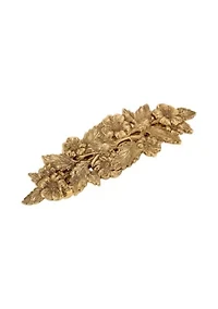 Flower and Leaf Hair Barrette