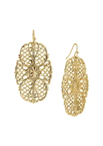 Fancy Filigree Drop Earrings