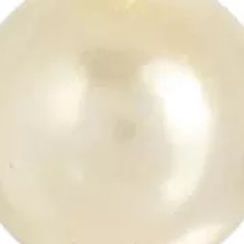 Crystal and Faux Pearl Round Earrings