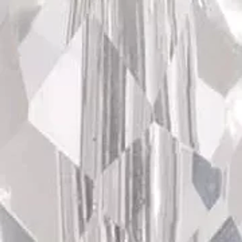 Silver-Tone Crystal Drop Earrings