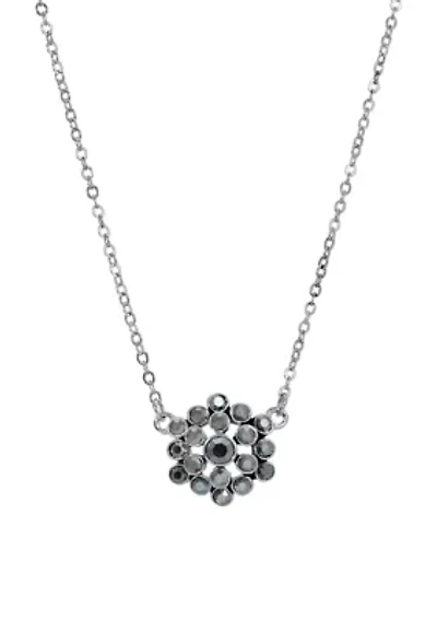 Hematite Cluster Pendant 16" Adj.