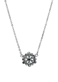 Hematite Cluster Pendant 16" Adj.