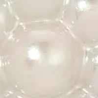 Silver Tone Blue Crystal Faux Pearl Pendant Necklace 18"