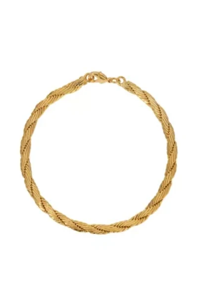 14k Gold Dipped Cobra Chain Bracelet