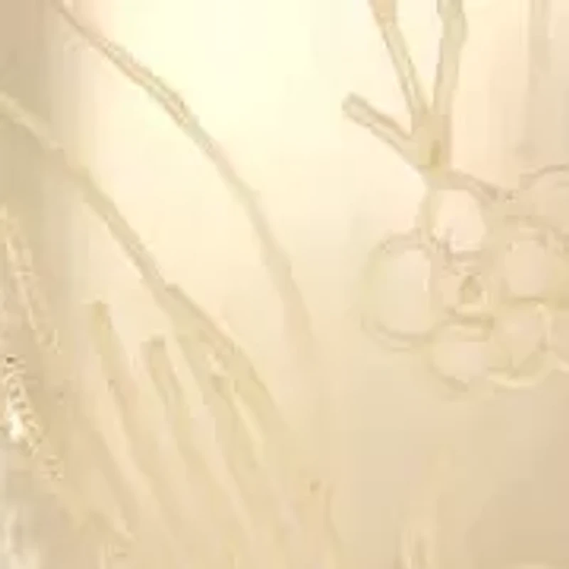 Oval Flower & Bird Etched MOP Pendant 18