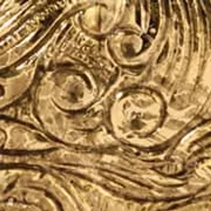 Gold Tone Large Heart Pendant Necklace 18.5"