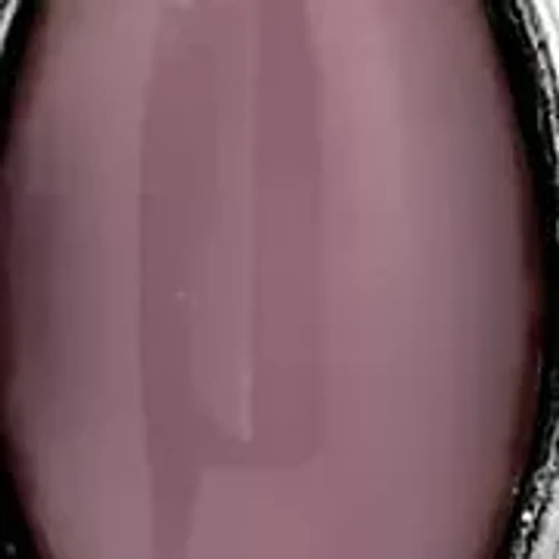 Silver Tone Purple Pendant Necklace 18"