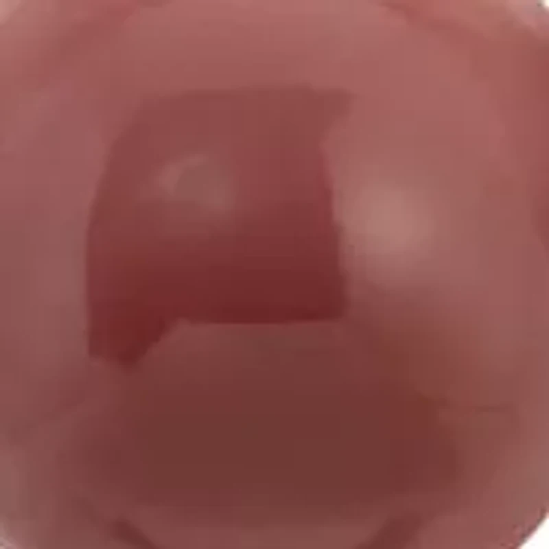 Silver Tone Purple Bead Necklace 15" Adj.