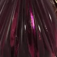 Purple Teardrop Black Bead Necklace 15"A