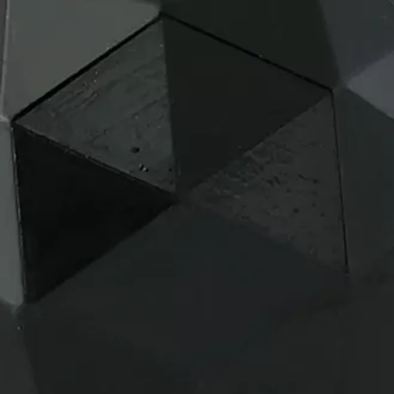 Gold Tone Round Black Faceted Stone Clip Earrings