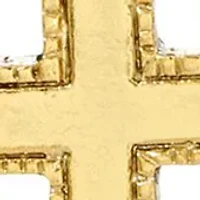 14K Gold-Dipped Jerusalem Cross Pendant Necklace - 18"