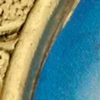 Gold Tone Round Mary and Child Pill Box