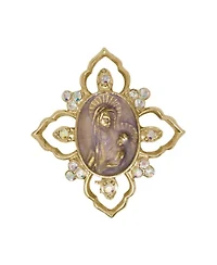 14k Gold Dipped Mary and Child Pin