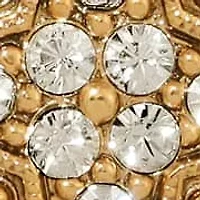 14K Gold Dipped Crystal Star of Bethlehem Earrings