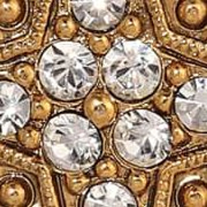 14K Gold Dipped Crystal Star of Bethlehem Necklace 16"