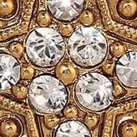 14K Gold Dipped Crystal Star of Bethlehem Necklace 16"
