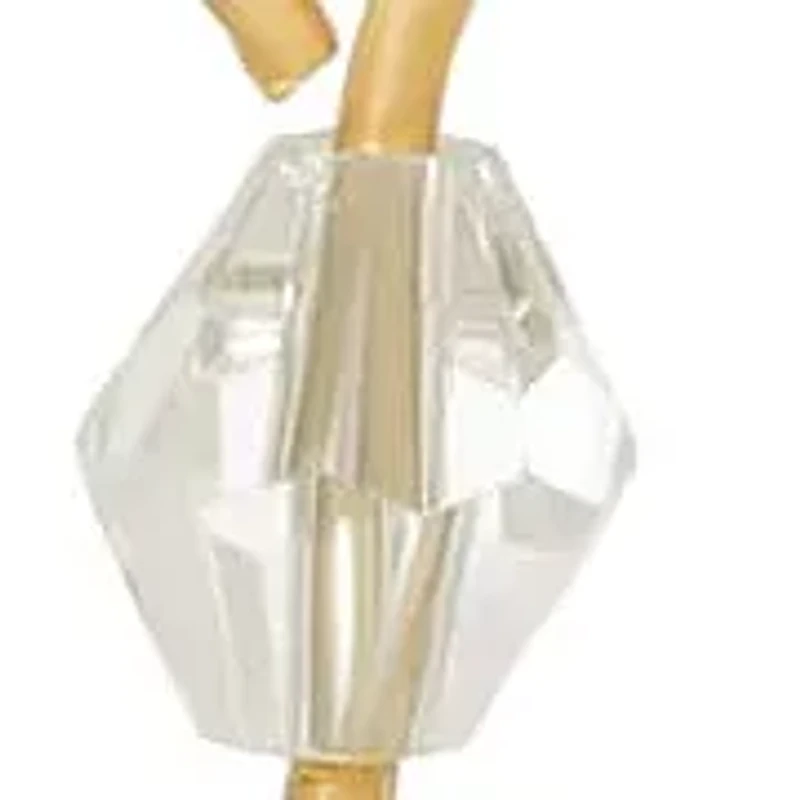 14K Gold Dipped Crystal Cross Leverback Earrings
